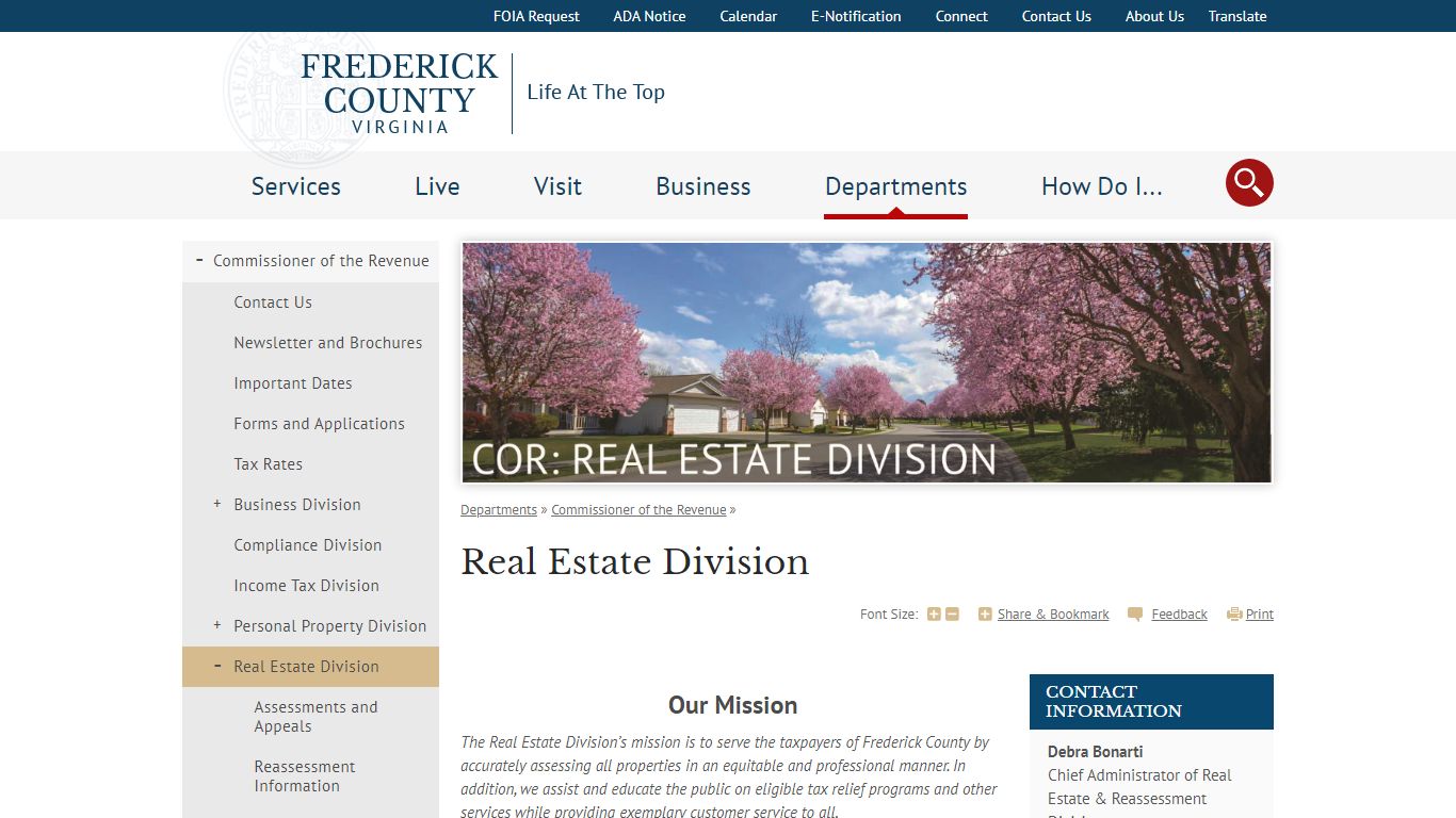 Real Estate Division | Frederick County